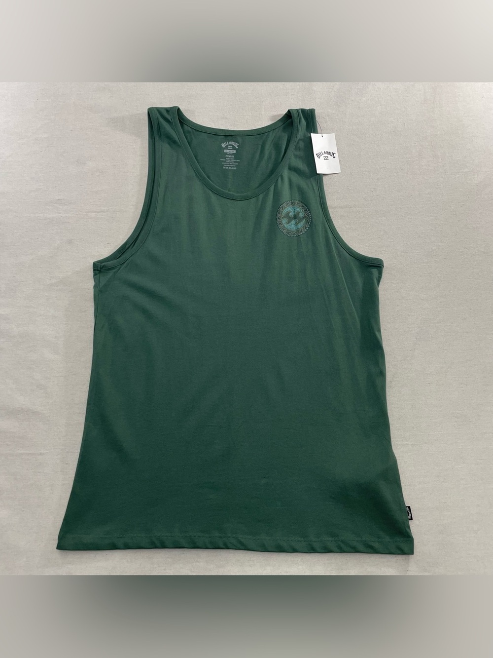 Men’s XL Billabong Sleeveless Muscle Tank Top Crayon Wave Premium Green NEW